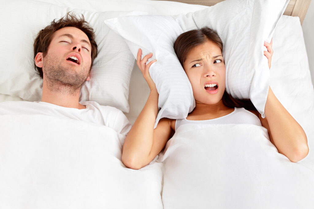 Snoring man